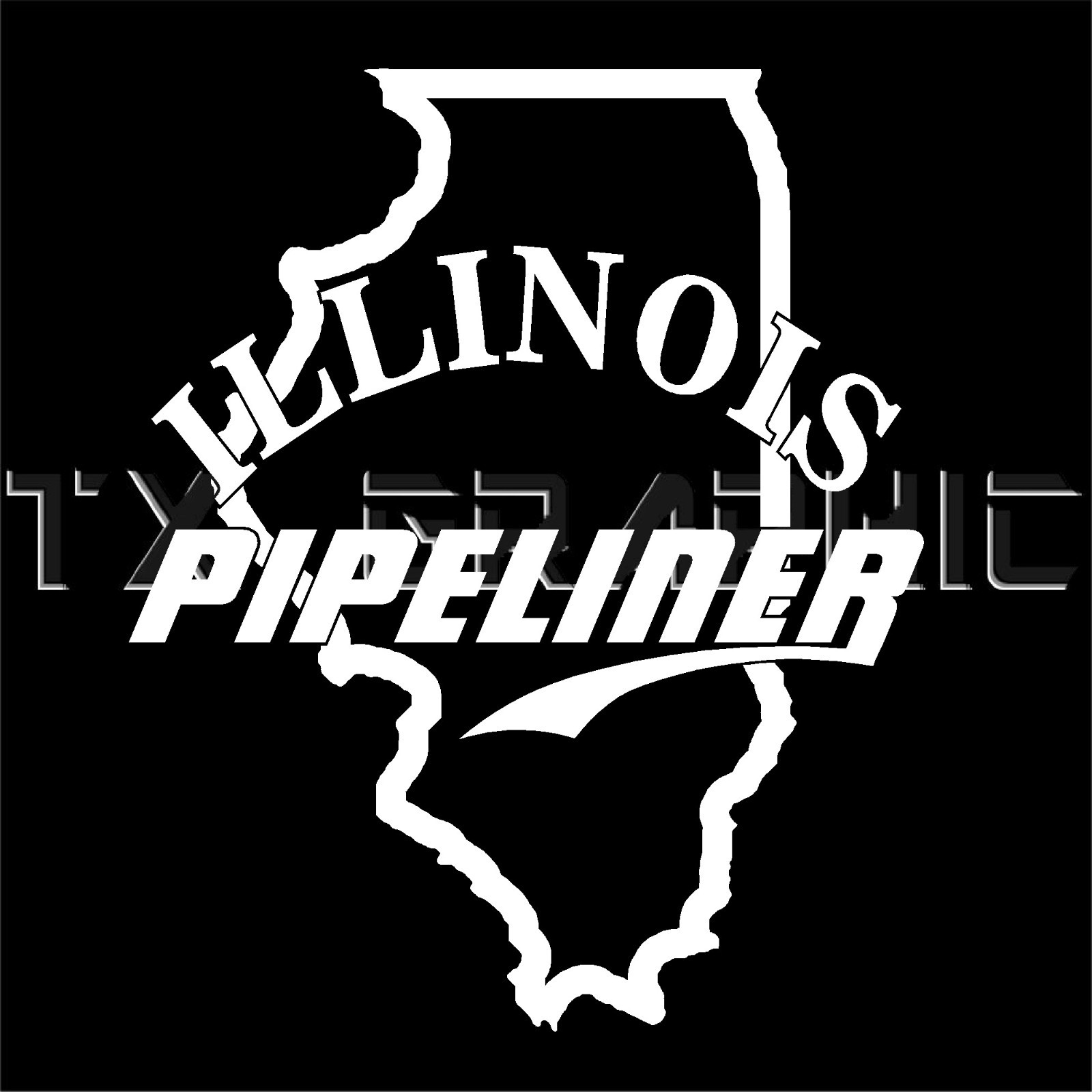 ILLINOIS PIPELINER IL PIPE LINER DECAL VINYL STICKER WINDOW OIL GAS RIG