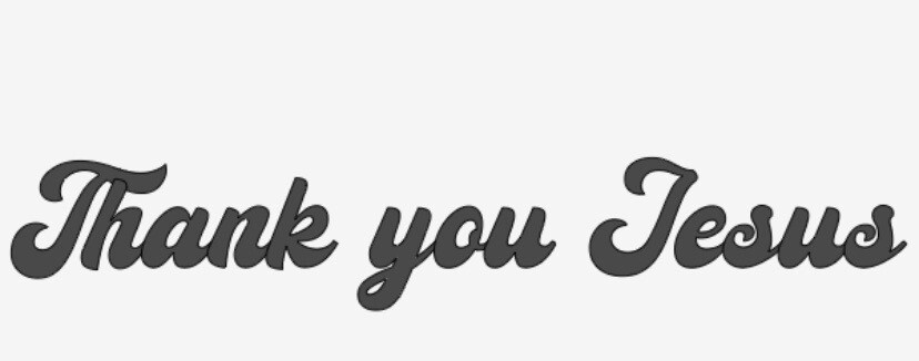 “THANK YOU JESUS” Vinyl Decal Sticker Car Window Wall Bumper God Religious Quote