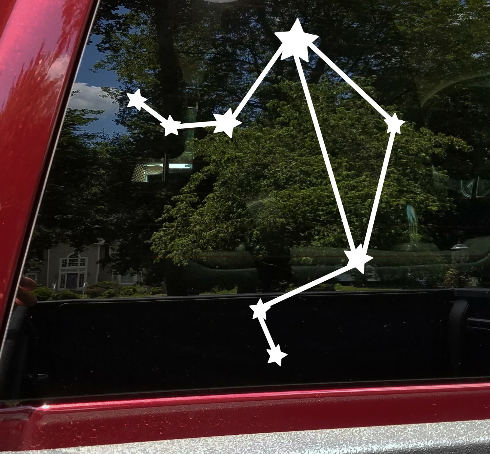 Libra Constellation Vinyl Decal – Stars Astrology Zodiac Sign Balance Sticker