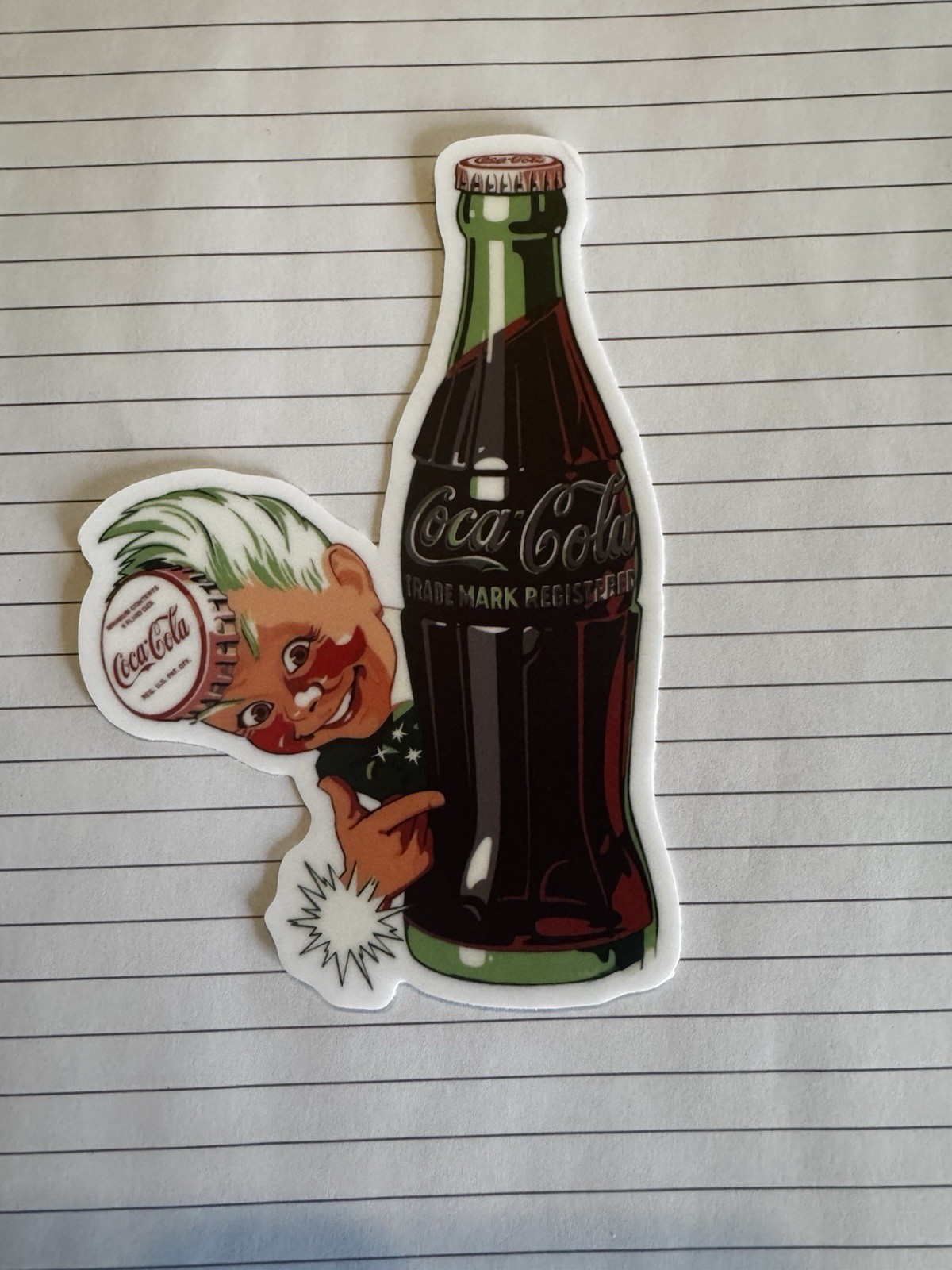 Coke CoCa Cola Vinyl Decal / Sticker. Sprite Boy With Coke.