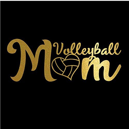 CMI ND004G Volleyball Mom Decal Sticker | 7-Inches by 2.6-Inches | Premium