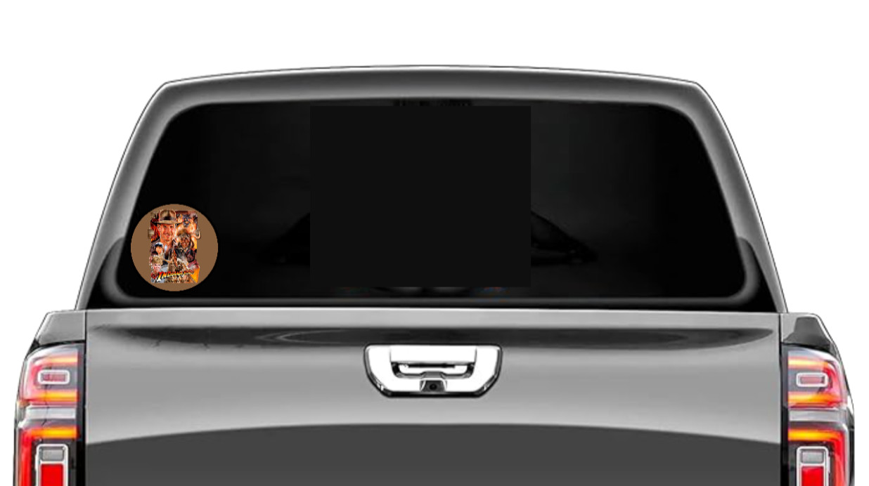 Movie – Indiana Jones – 4″ Handmade Vinyl Decal Vehicle Laptop Cooler Cup 26-3