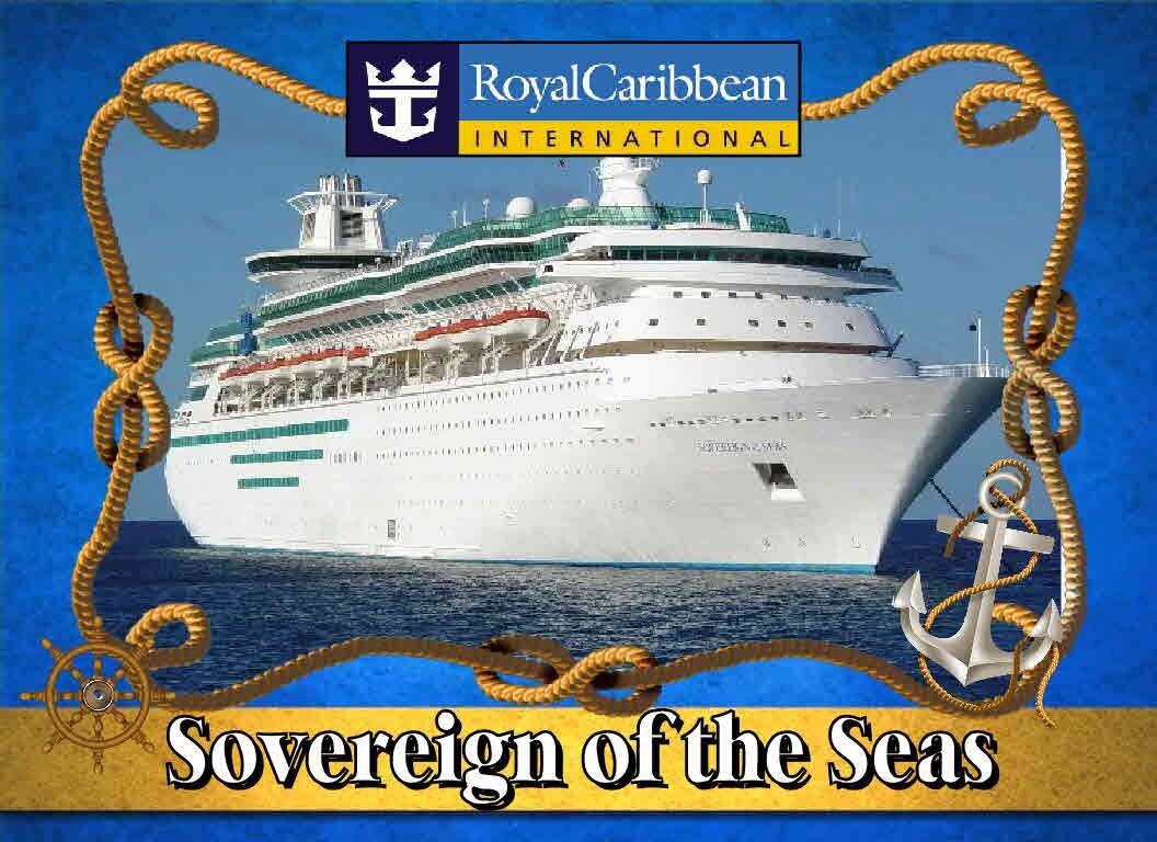 ROYAL CARIBBEAN SOVEREIGN OF THE SEAS CRUISE SHIP PHOTO MAGNET 4 X 3 INCHES