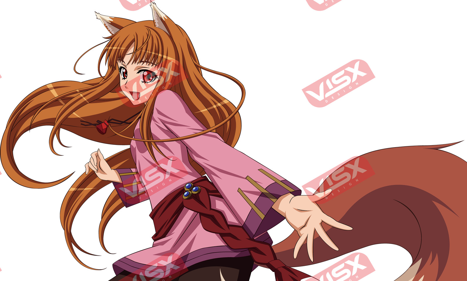 Holo Spice And Wolf Anime Peeker Bumper Sticker Car Decal Vinyl Waifu Auto