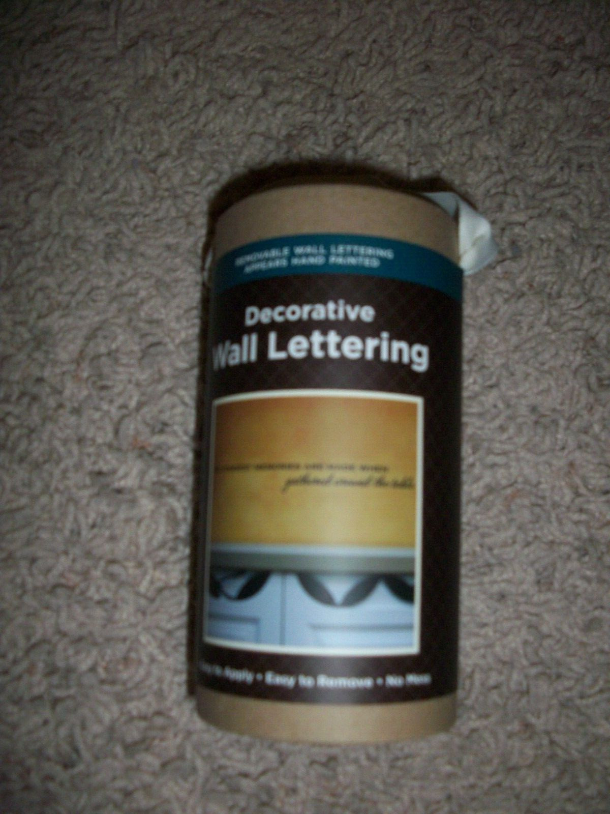 KITCHEN/ DINING ROOM WALL LETTERING….NEW !!