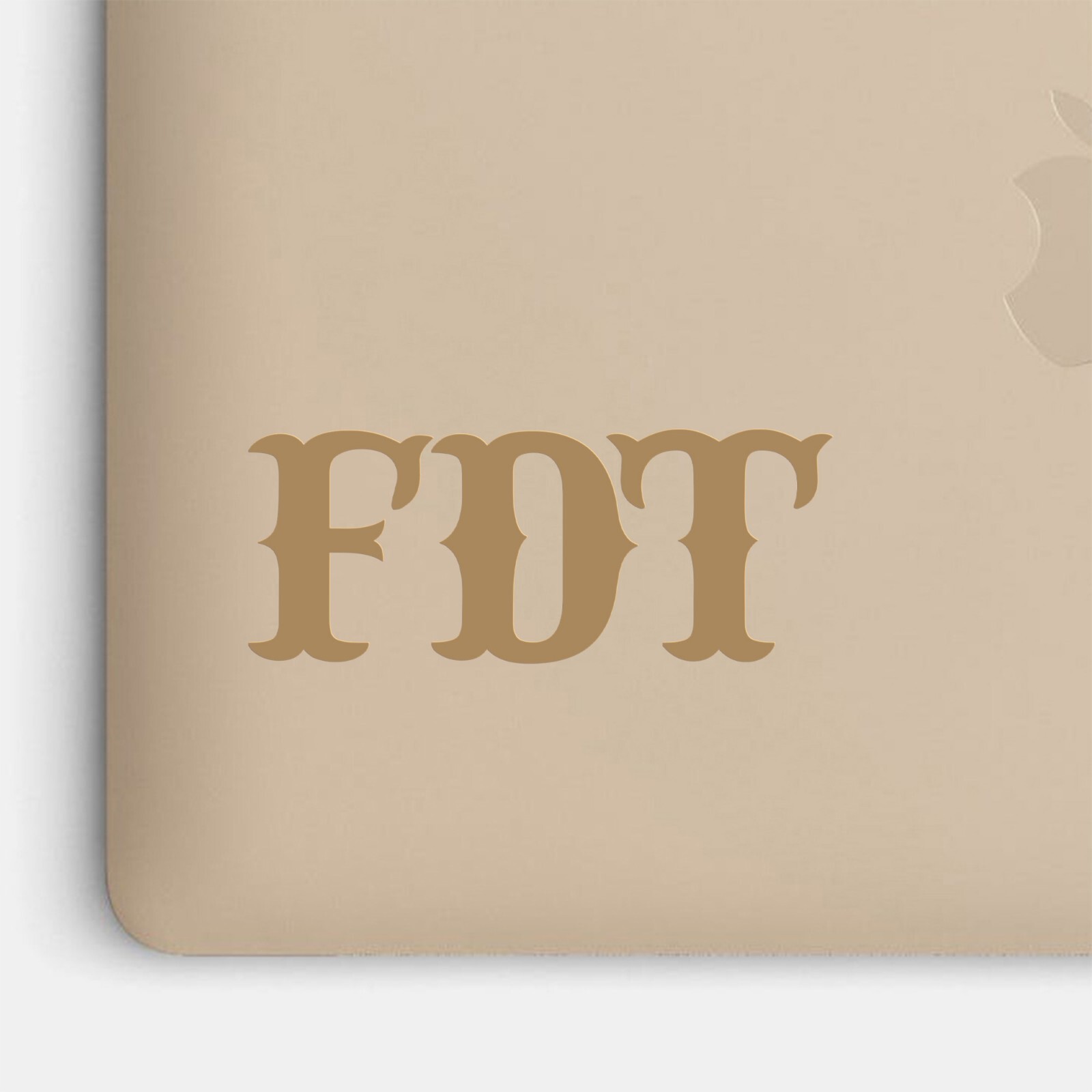 FDT Vinyl Decal Sticker V1 – Bold Protest Symbol – Waterproof for Car or Laptop