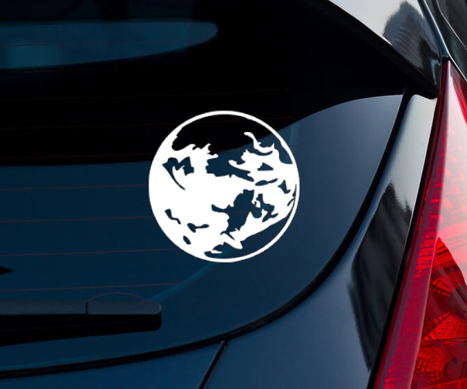 Earthbound Logo Super Smash Bros Indoor/Outdoor Matte White Vinyl Decal 5.6×5.6″