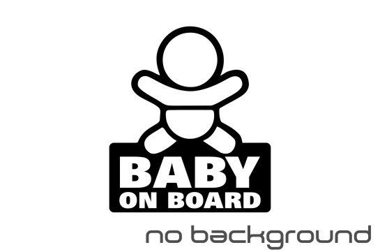 Baby on Board Sticker Vinyl Decal – Boy Girl Kid Sign Car Window Child Safety