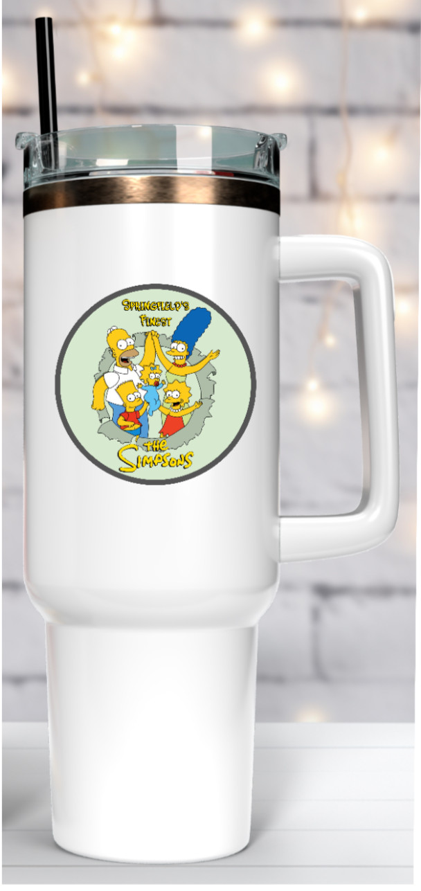 The Simpsons “Springfield’s Finest” – 4″ Handmade Vinyl Decal Vehicle Cooler 26