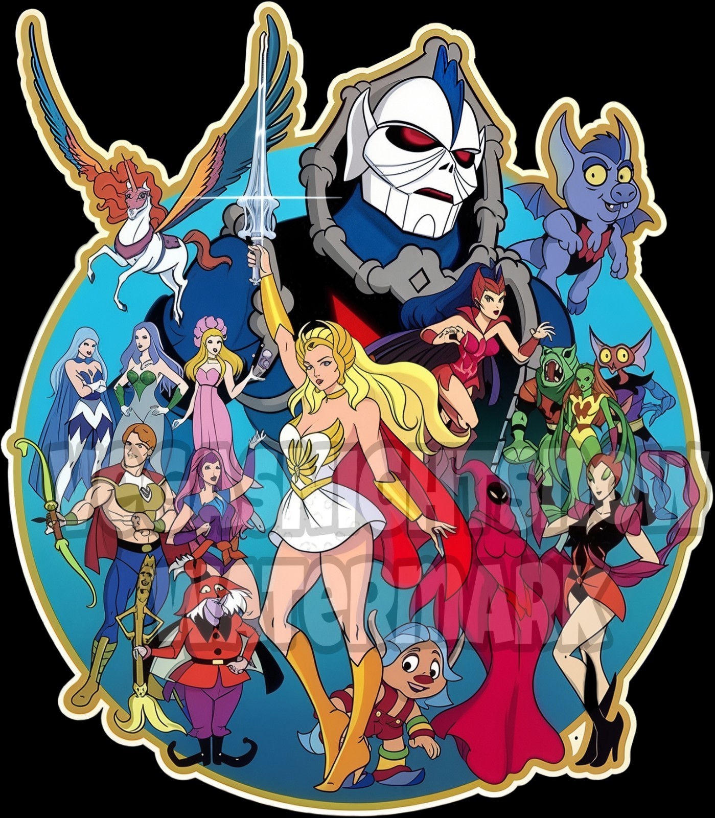 She-Ra MOTU Masters of the Universe High Quality Laminated 80s Cartoon He-man