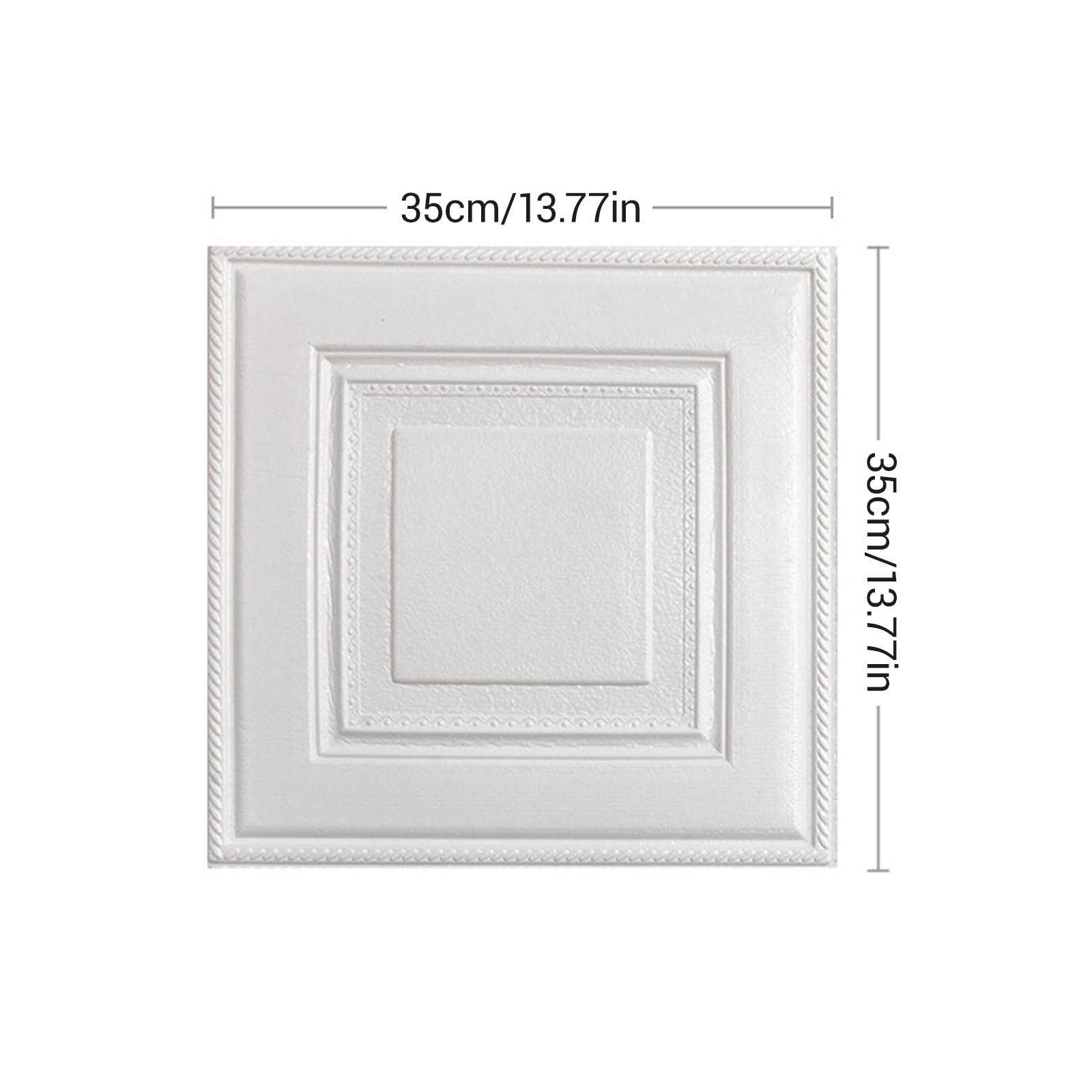 12PCS 3D Tile Wall Sticker Self Adhesive Waterproof Foam Panel Wallpapers DIY