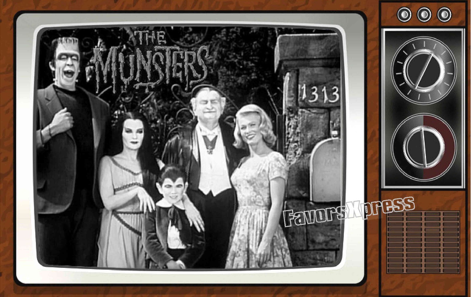 The Munsters Classic TV Show PHOTO MAGNET 4 X 2.5 INCHES