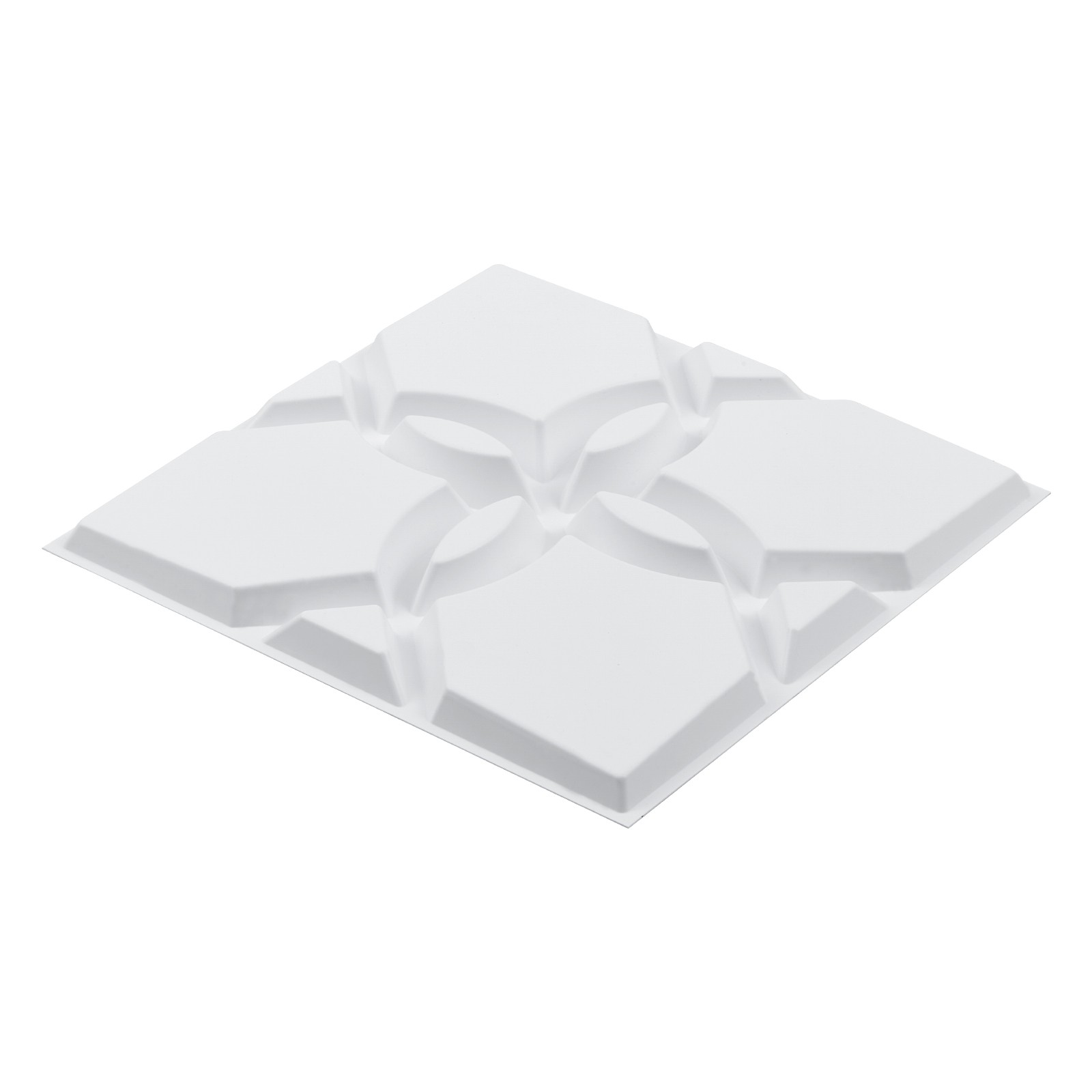 Uimoso 33-Pack 3D PVC Wall Panels,11.81”x11.81”, 32 Sq.Ft,Floral Design, White