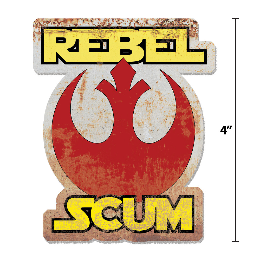 Rebel Alliance Sticker Rebel Scum Star Wars 4″ Vinyl Decal