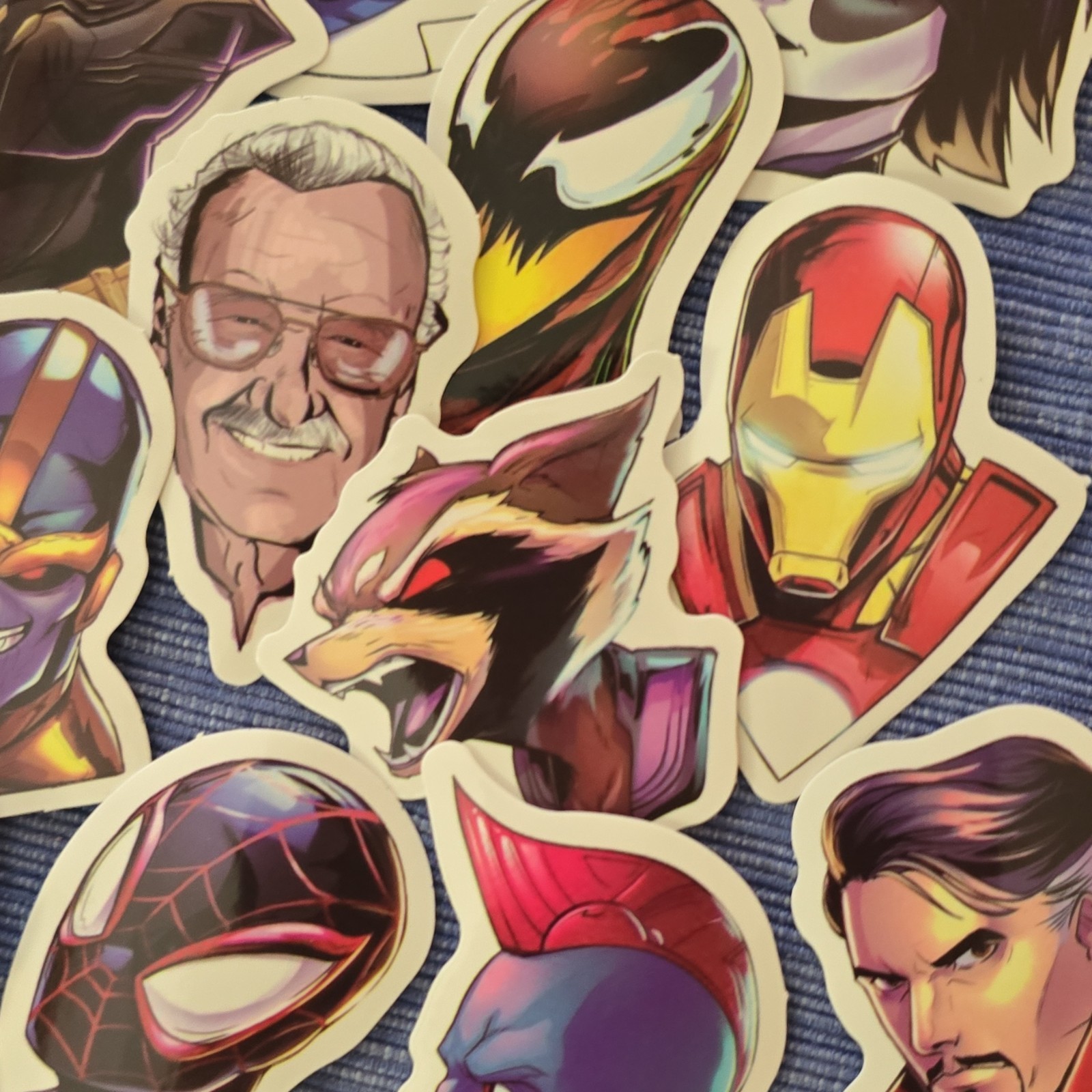 Marvel Superhero Vinyl Stickers Multicolor Water Resistant Spider-Man Iron Man