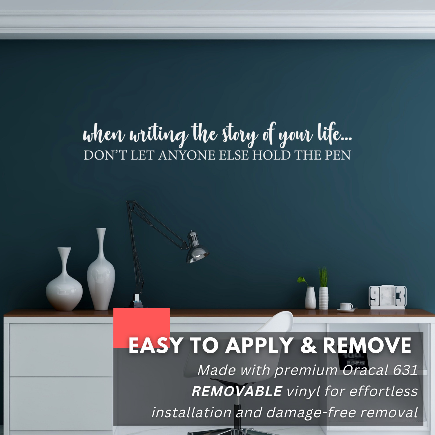 When Writing Positive Inspirational Wall Decal Sticker Quote Home Vinyl Decor