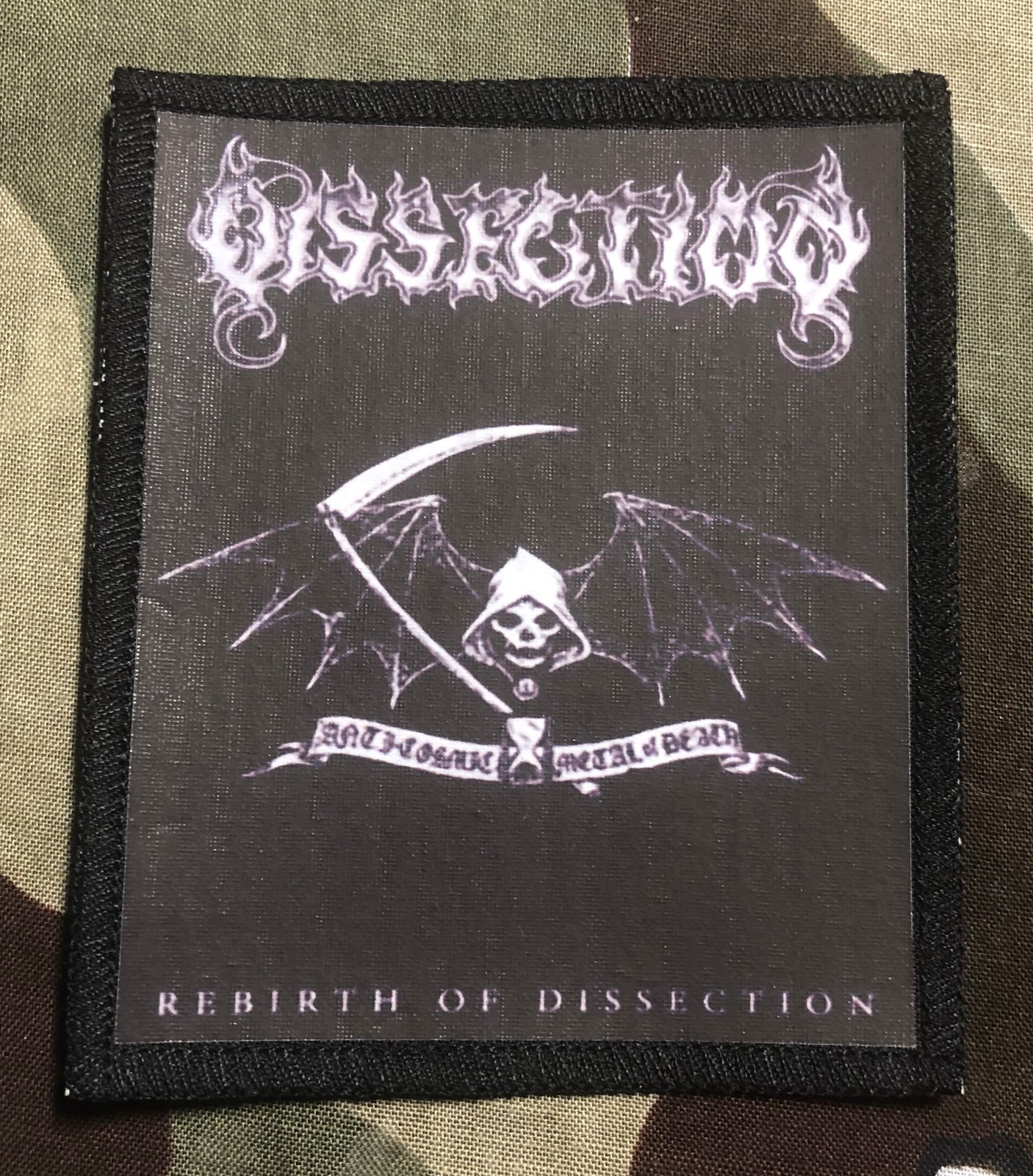 Dissection Rebirth Printed Patch D056P Watain Satyricon Emperor
