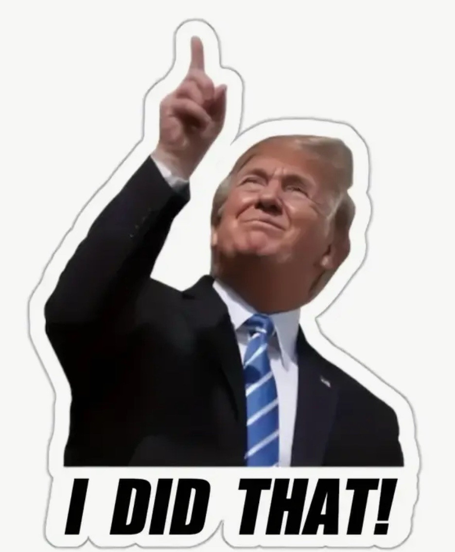 10Pcs Trump I Did That Stickers – Funny Waterproof Decals for Car, Helmet 2”
