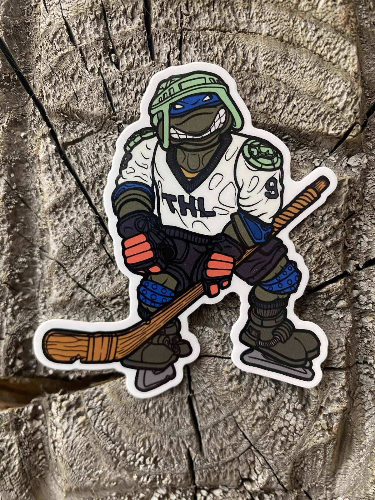 TMNT Slap Shot Leo Action Sticker