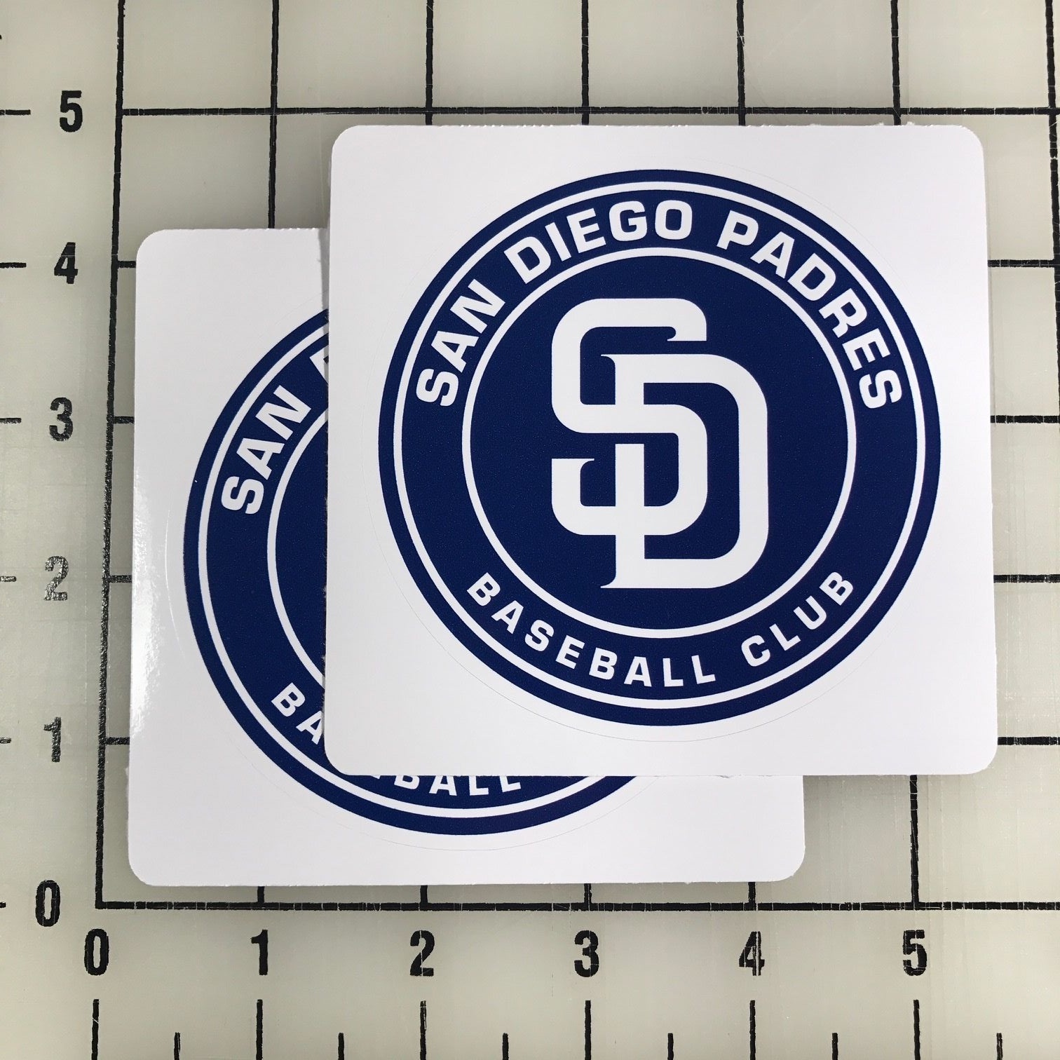 San Diego Padres MLB 3.5″ Tall VInyl Decal Sticker – BOGO