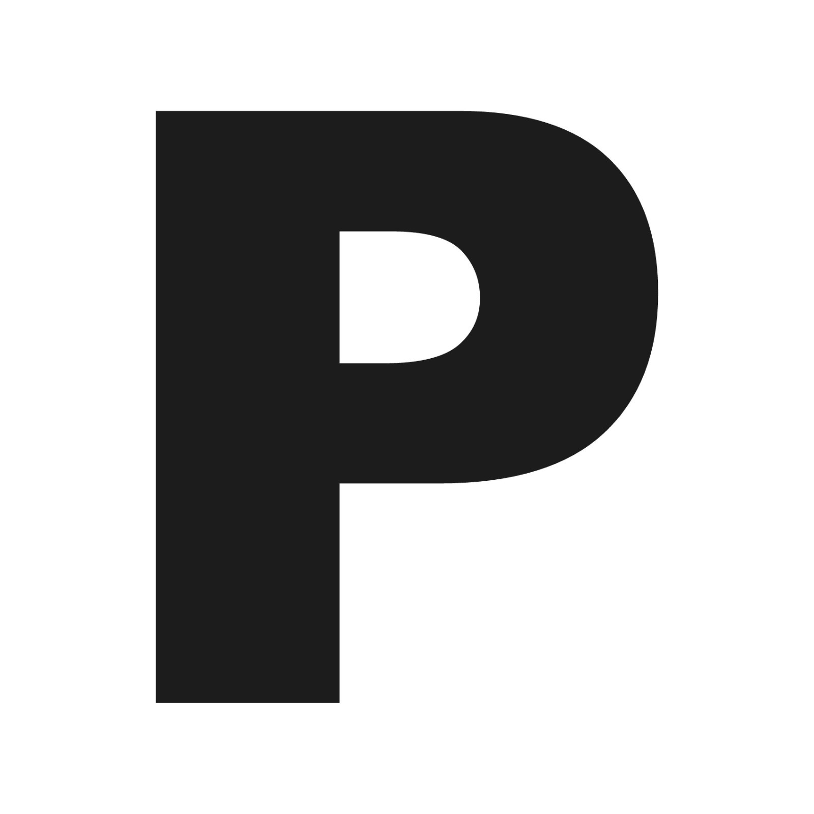 Letter P Initial Arial Black font Vinyl Sticker Decal Monogram Diploma