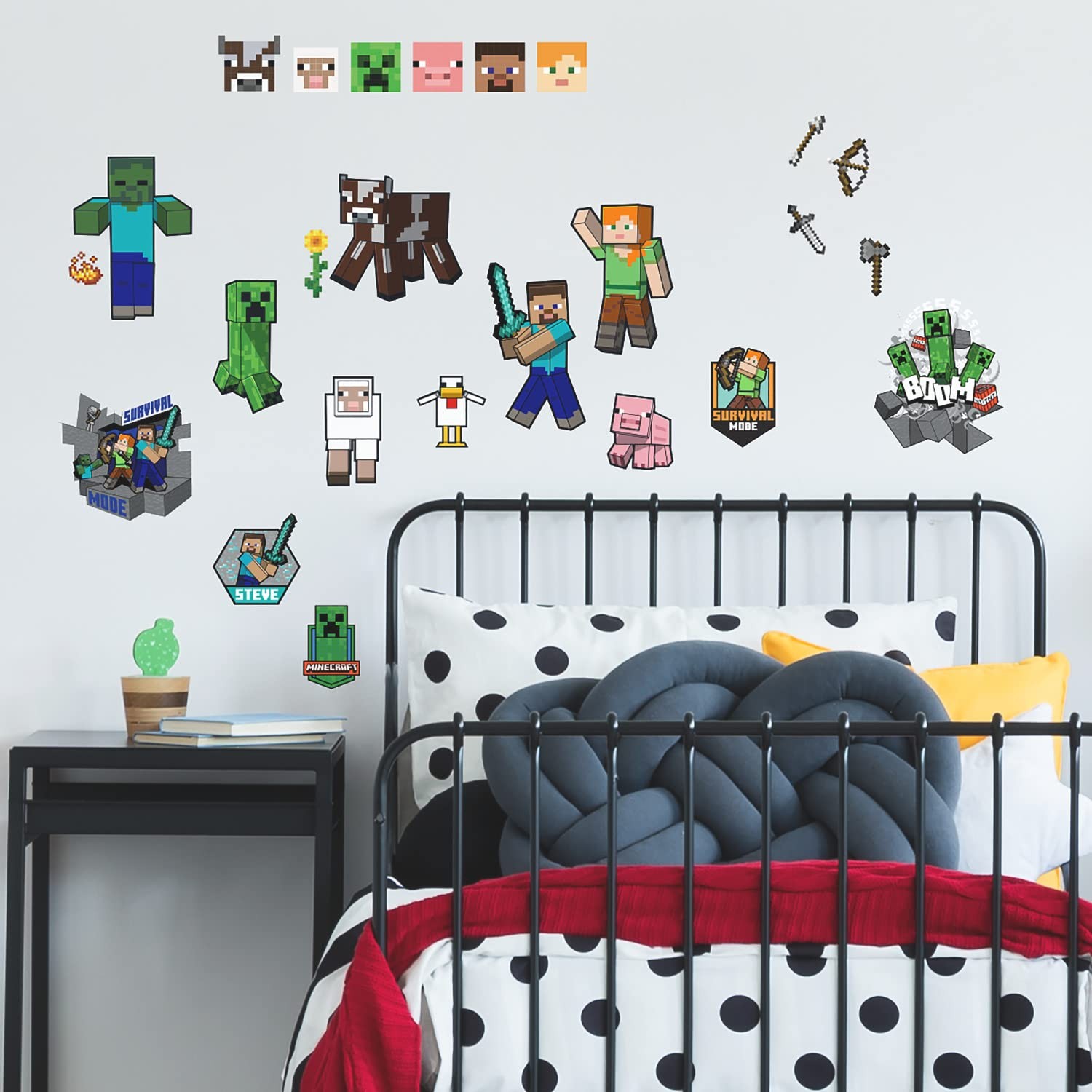 RMK5366SCS Minecraft Characters Peel and Stick Wall Decals
