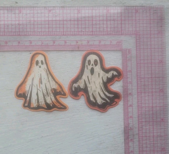 Haunted Doll Active Spirit Positive Nice Good Luck Ghost Watchers Sticker 2 Pcs
