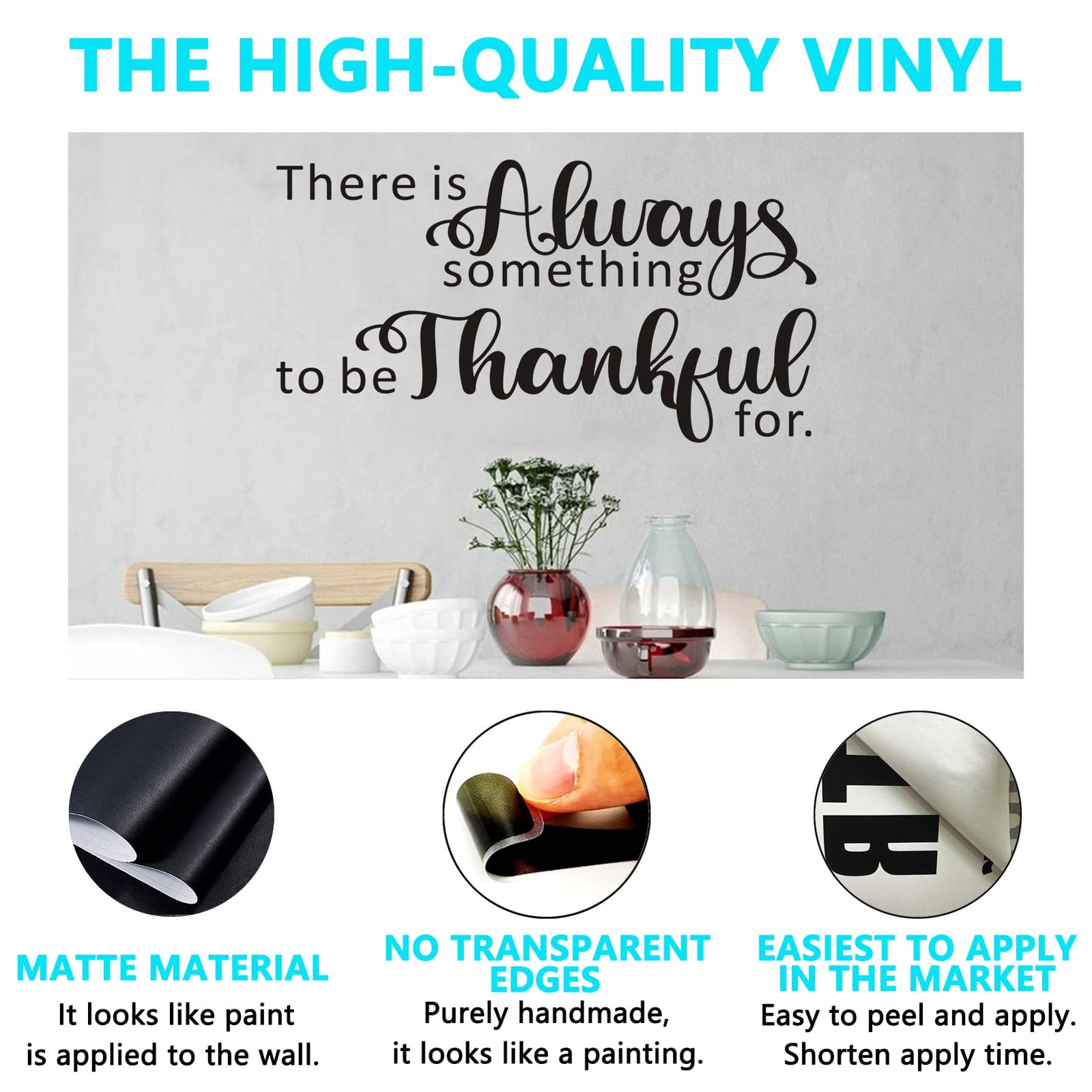 Dining Room Wall Decor, Kitchen Wall Decals, (Easy to Apply), Wall Stickers V…