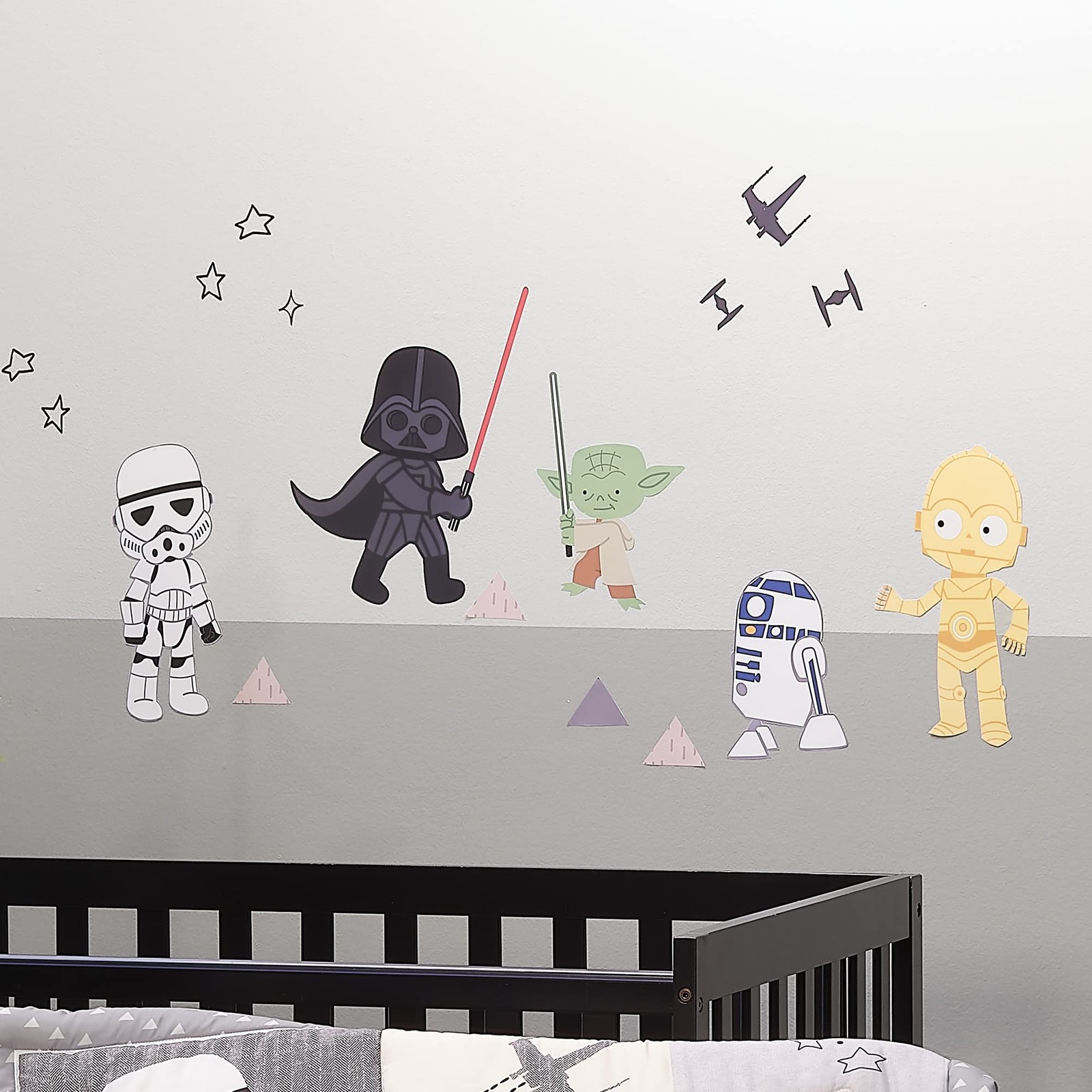 Star Wars Wall Decals – Yoda, Darth Vader, R2-D2, -3PO
