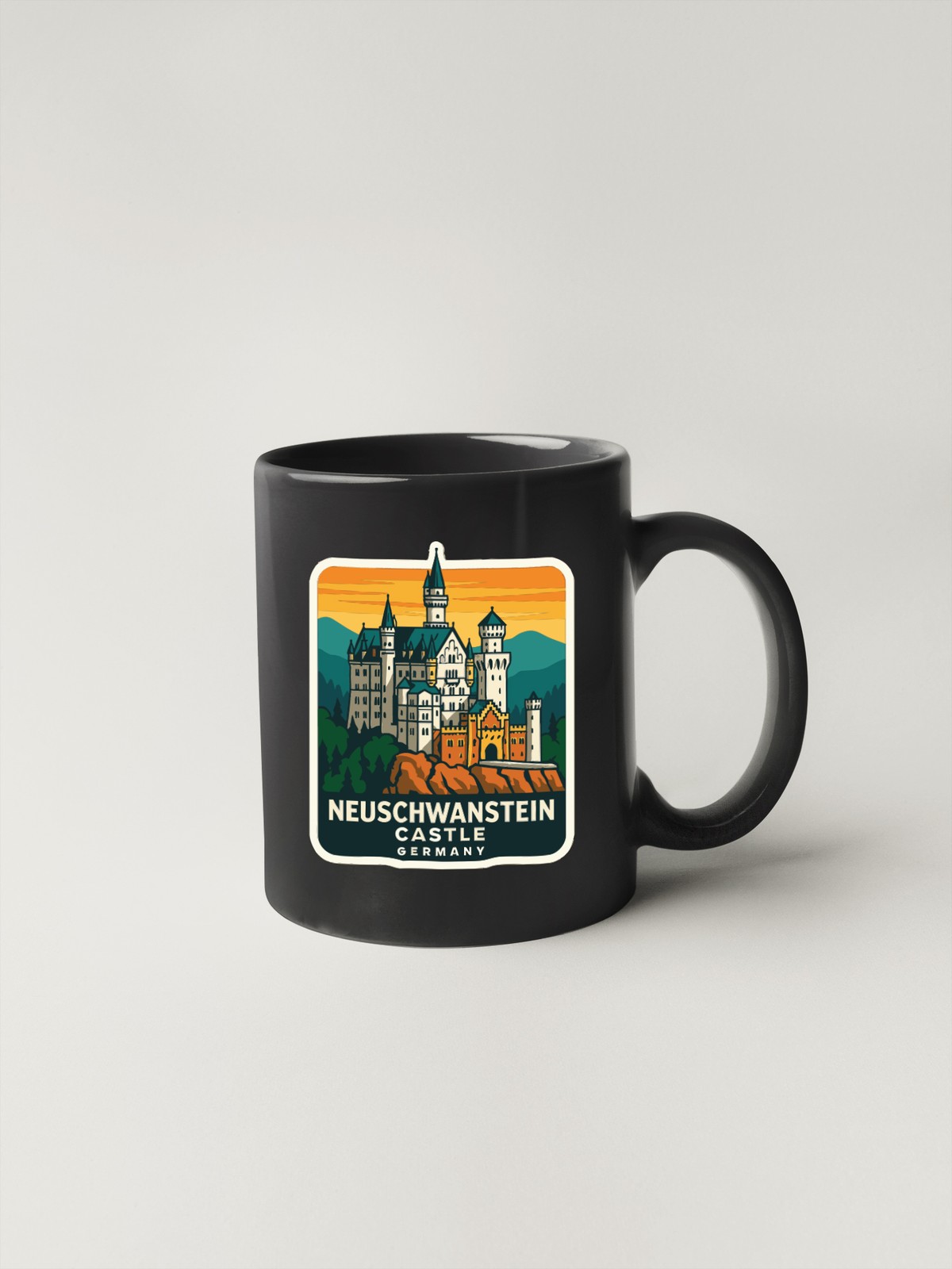 Neuschwanstein Castle Germany Sticker Decal Vinyl Die-Cut Symbolic Landmark