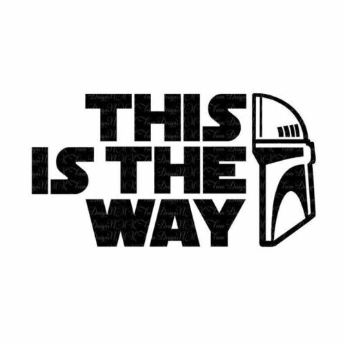The Mandalorian Star Wars Vinyl Decal This is the Way Sticker Window Laptop
