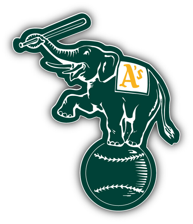Oakland Athletics MLB Baseball Sport Logo Car Bumper Sticker Decal “SIZES”