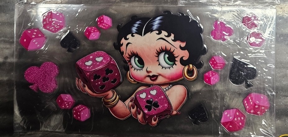 Betty Boop Uv Dtf Wrap