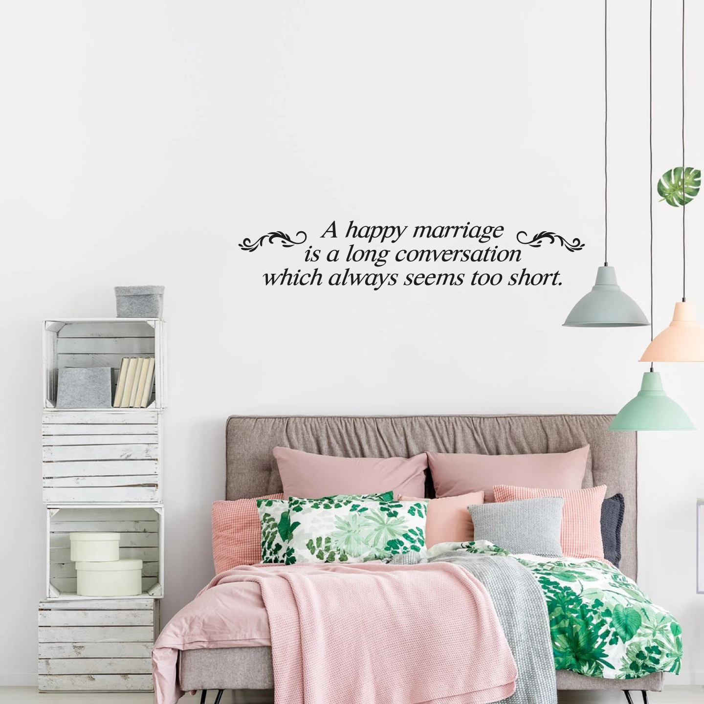Bedroom Living Room Inspirational Marriage Quotes Home Wall Decal Sticker 5×20
