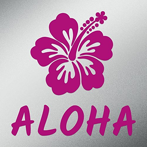 CMI DD548HP Aloha Hibiscus Flower Decal Sticker | 5.5-Inches by 5.5-Inches |