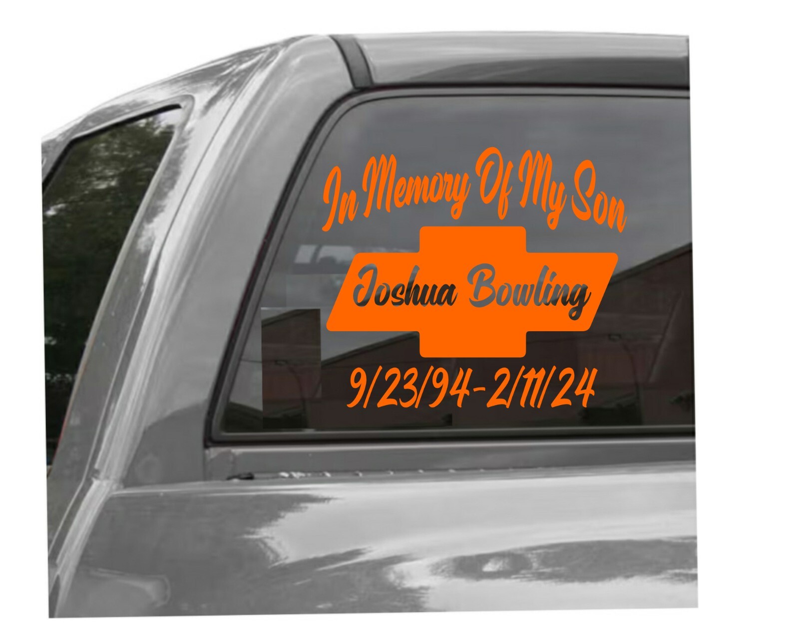 In Loving Memory Of My Son 5″ x 5″