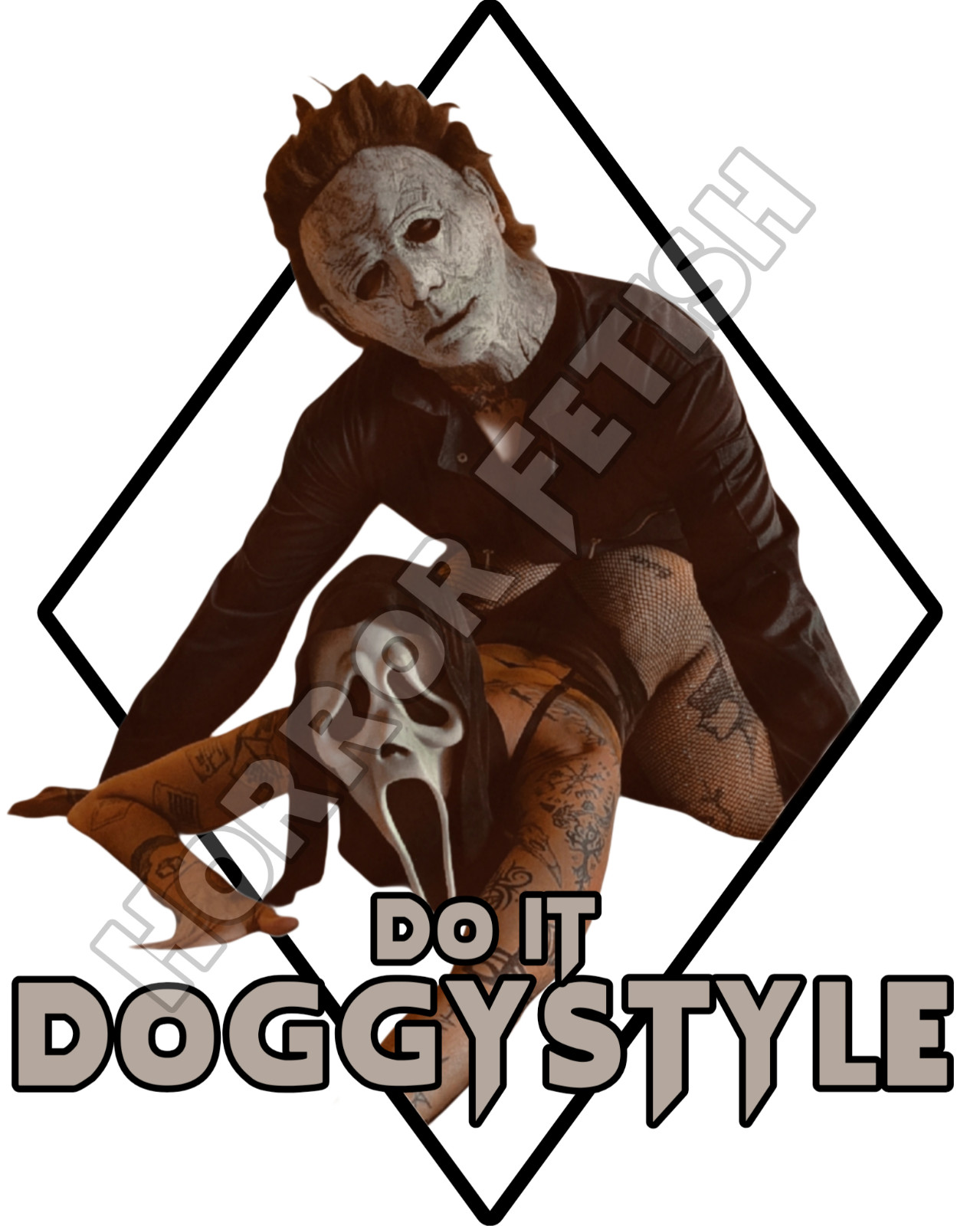 Ghostface and Michael Myers Horror Die Cut Waterproof Sticker