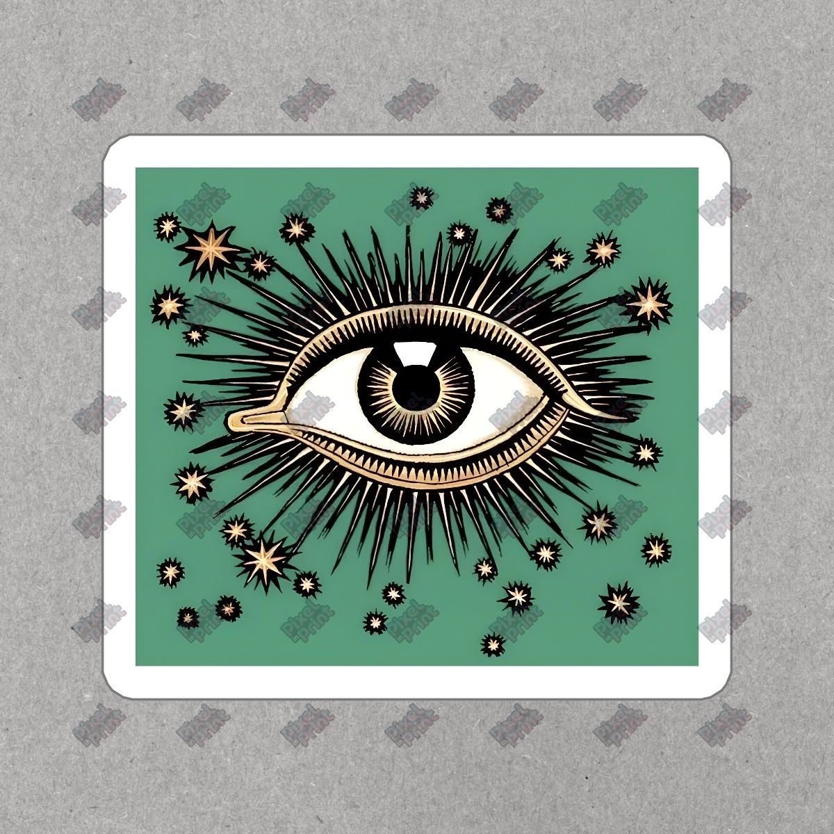 Mystical Eye Vinyl Sticker Astrology Decal Cosmic Decor for Laptops, #401343