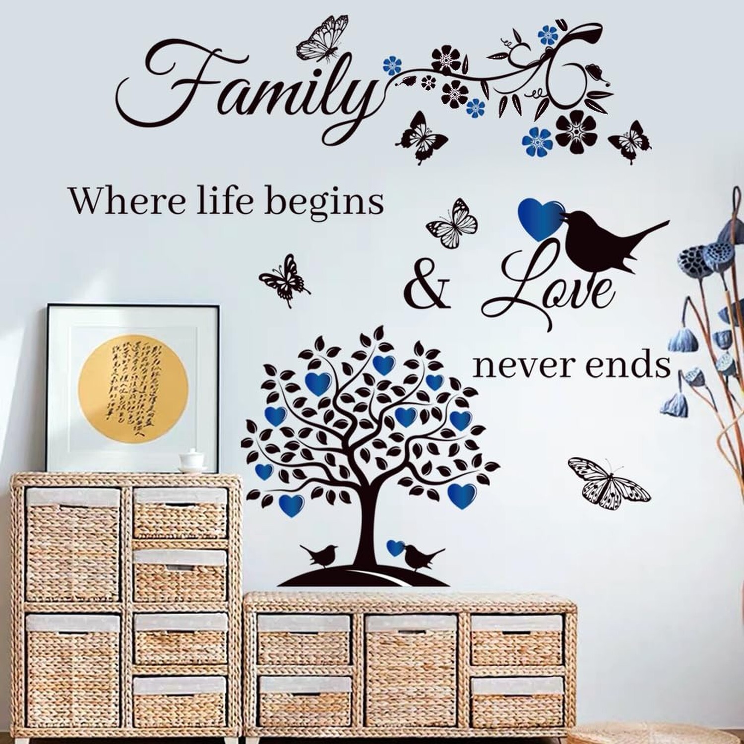 Family Saying Wall Art Stickers Inspirational Quotes Wall Decals Living Room …