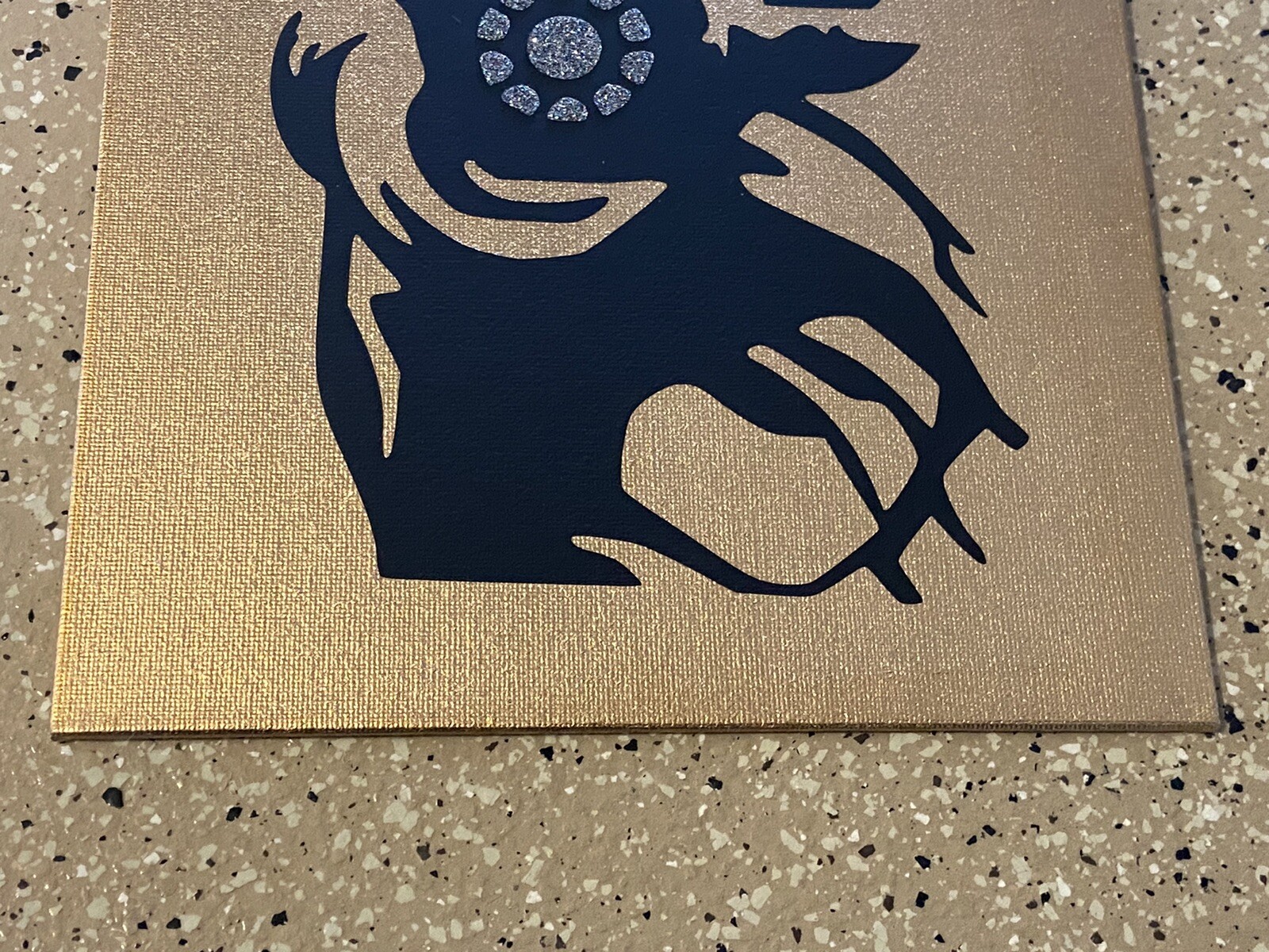 Awesome Handcrafted Marvel Iron Man Vinyl On Canvas 8×10 Signed Artwork