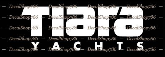 Tiara Yachts – Outdoor Sports – Vinyl Die-Cut Peel N’ Stick Decals / Stickers