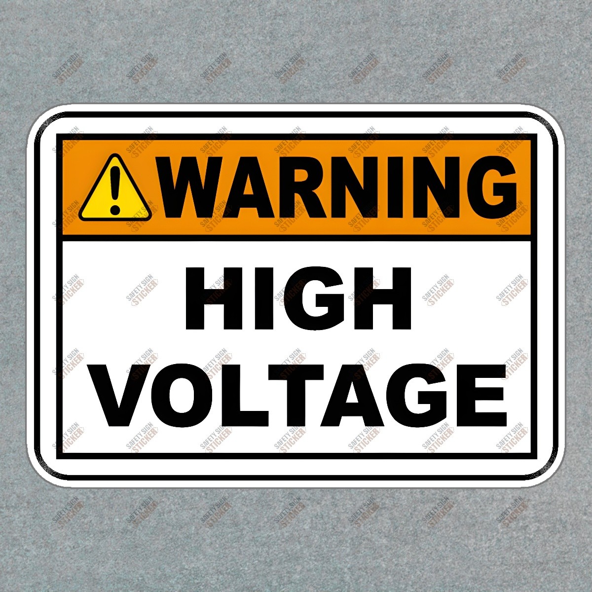 High Voltage Warning Safety Sign Sticker Essential for Workplace #731751