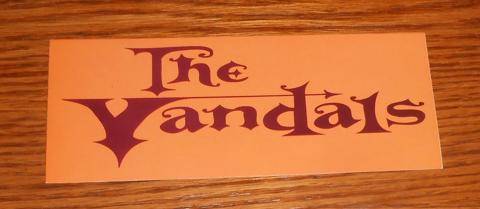 The Vandals Look What I Almost Stepped In Bumper Sticker Decal 2000 Promo 5×2
