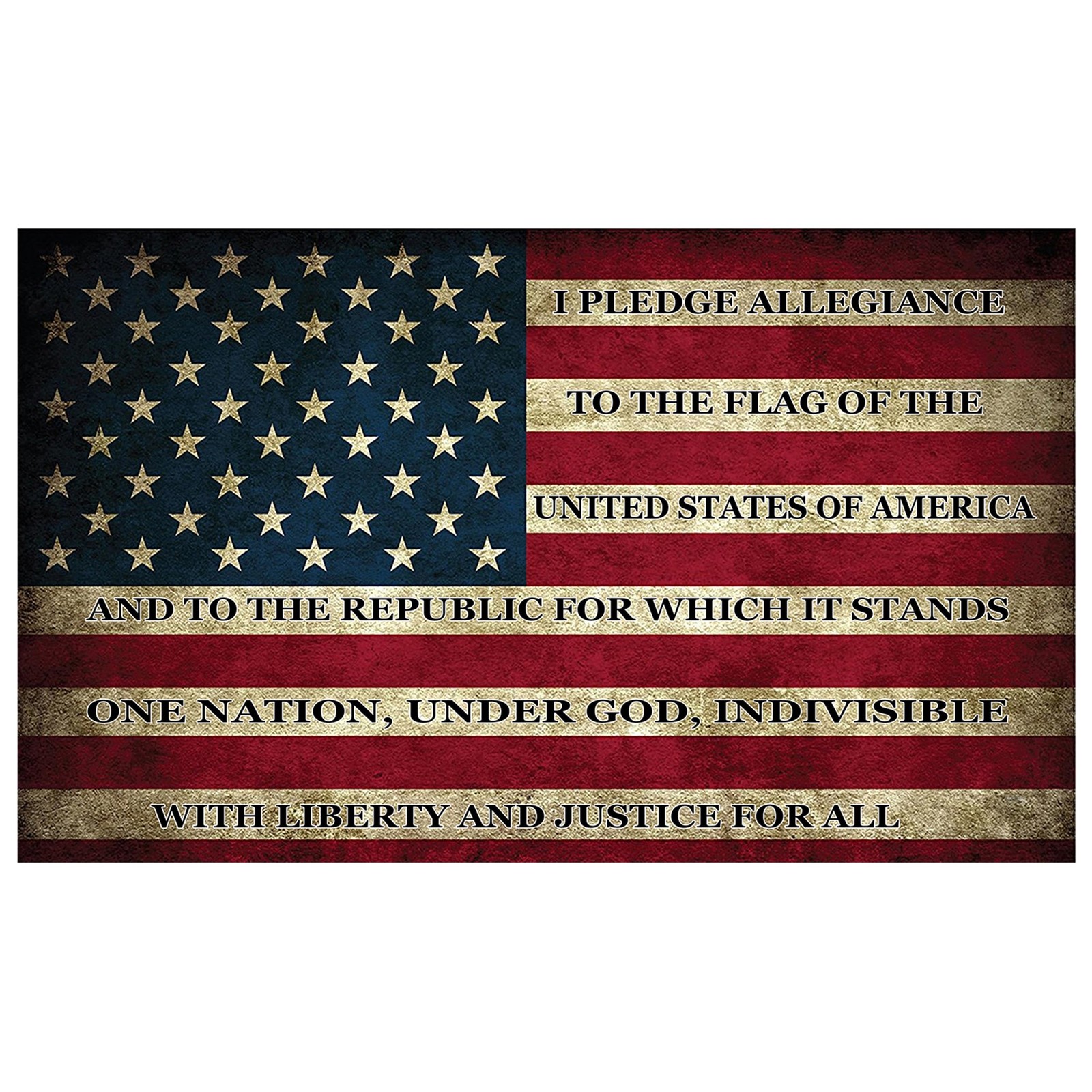 Pledge of Allegiance US United States of America USA Flag Car Truck Window De…