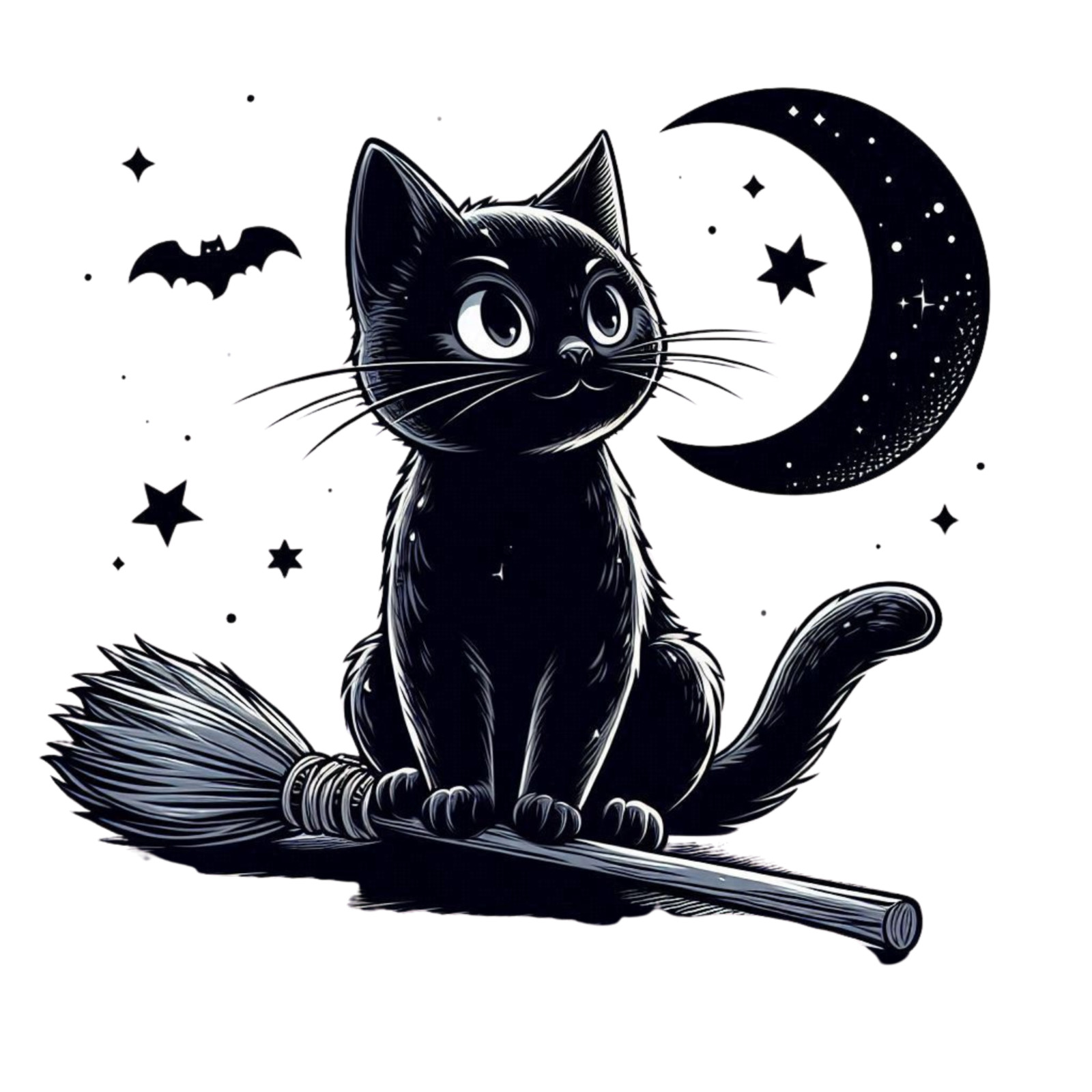 Wall Decal Sticker Black Cat Wall Sticker 18X18cm Large