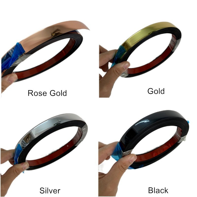 5M DIY Self-Adhesive Tile Seam Tape Wall Ceiling Mould Strip Furniture Trim Line