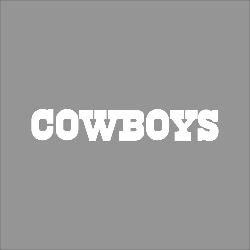 Dallas Cowboys #2 NFL Team Logo 1 Color Vinyl Decal Sticker Window Car Wall