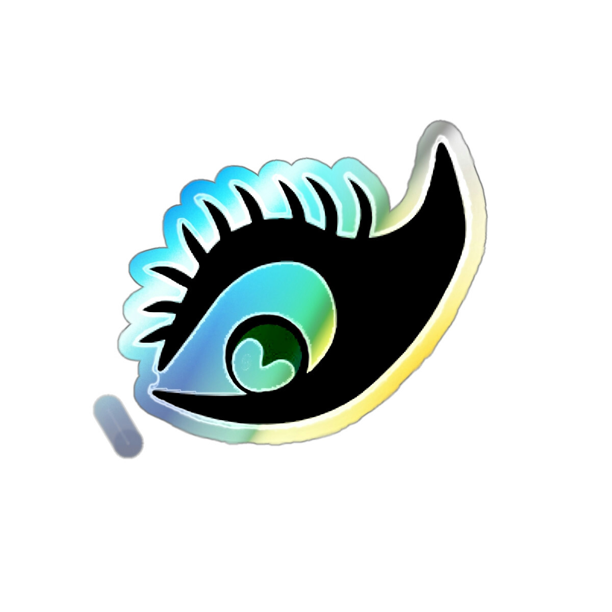 6×6″ Focused Artworks Evil Eye Holographic Sticker