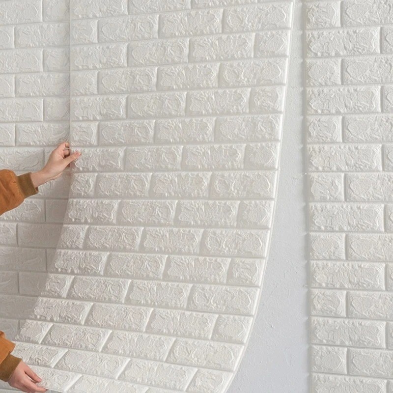 Brick Wall Sticker Self-Adhesive Wallpaper 3D Tile Foam Panel Waterproof Sticker