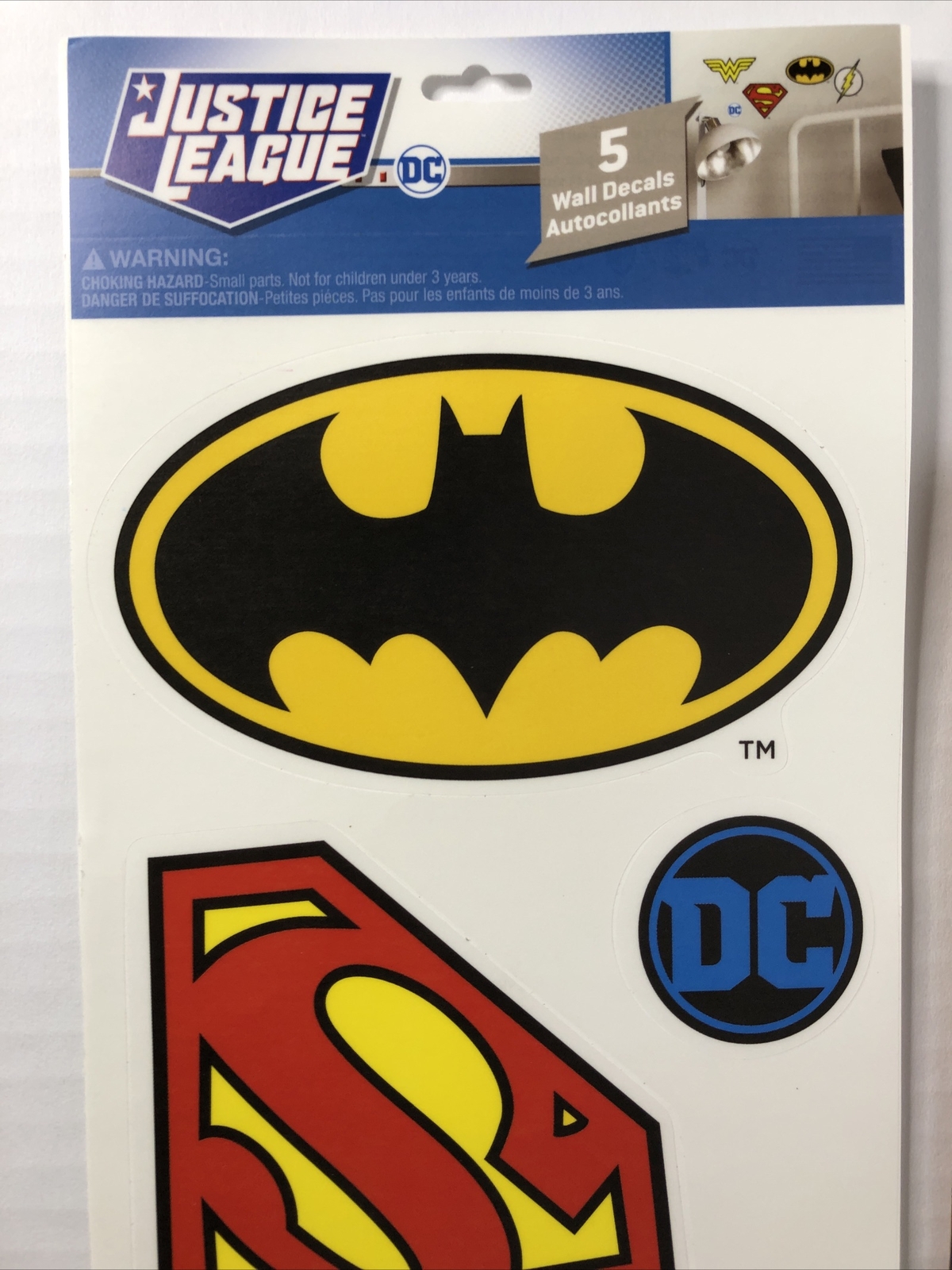 Justice League Wall Decals Removable & Repositionable Made in USA